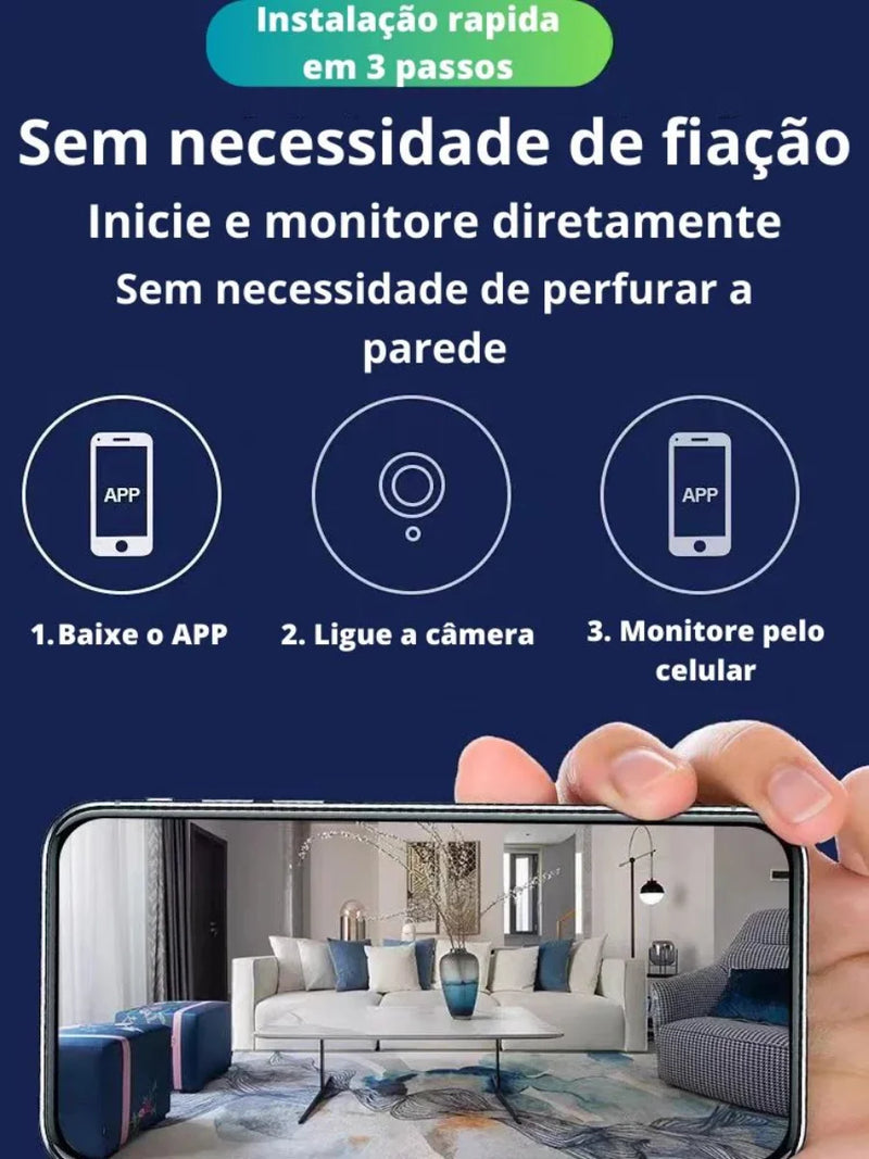 A9 Mini Câmera Inteligente WiFi 1080p HD